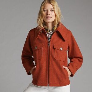 Anthropologie Avec Les Filles Cozy Shirt Jacket {Rust} S